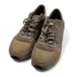 Philippe Model Paris 40 Suede Leather Tropez Sneakers Tan Casual Shoes